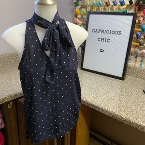 Lovely Philosophy Hi Lo Hem Navy Star Tank🌟